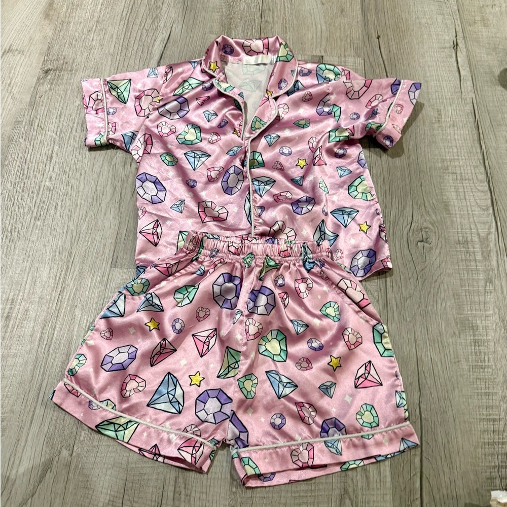 Tweenstyle jewels satin pajama set size 3